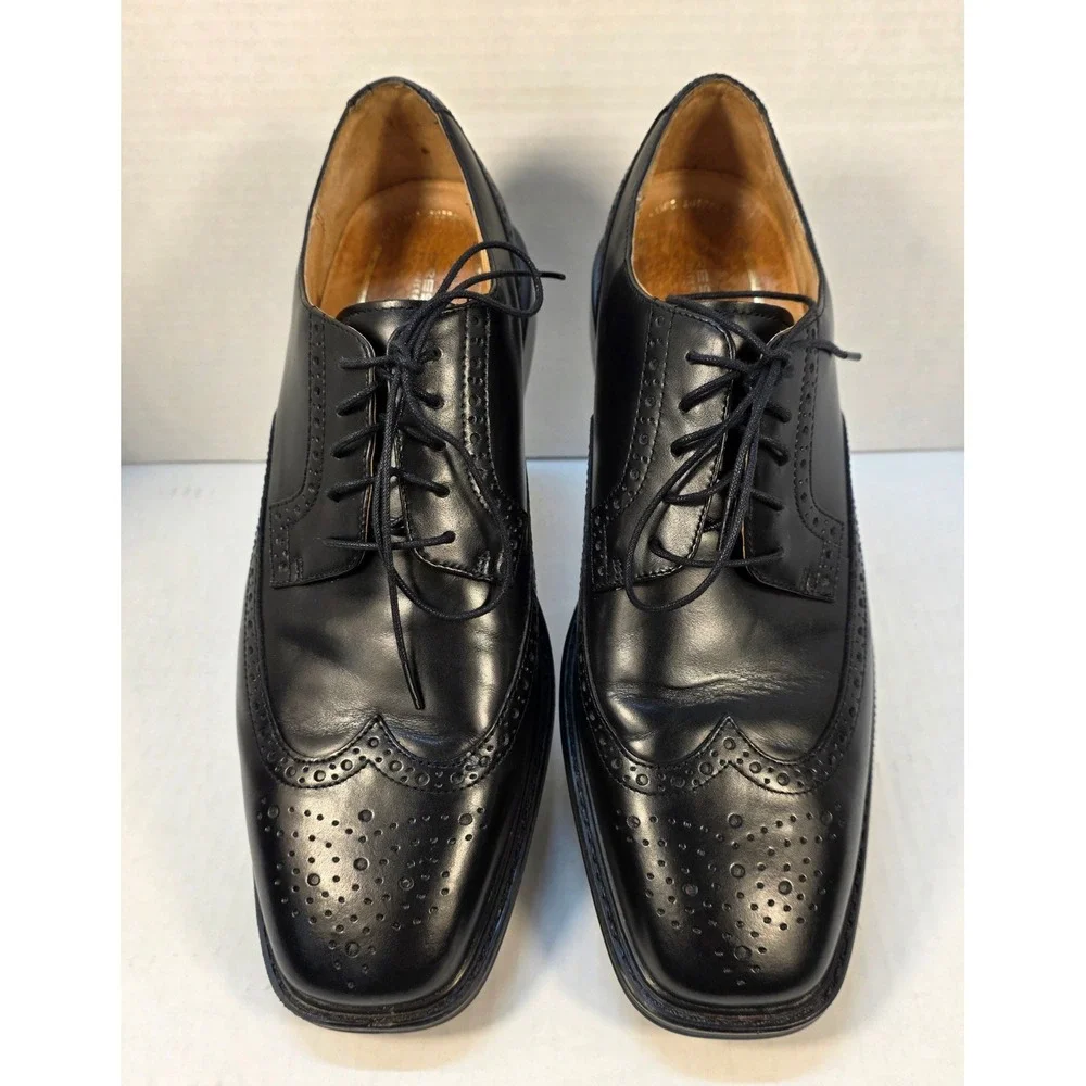 Rockport Dressports Oxford Mens Wingtip Brogue Black 10.5 M Like New Classic